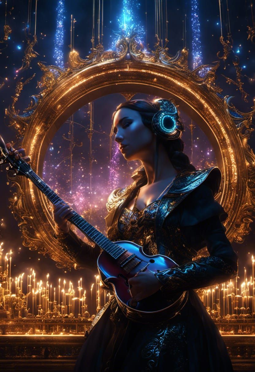 Music. Glitter, sparkle   by @Rhys Patterson