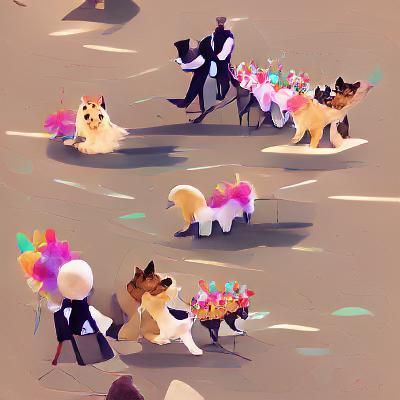 fancy dog parade
