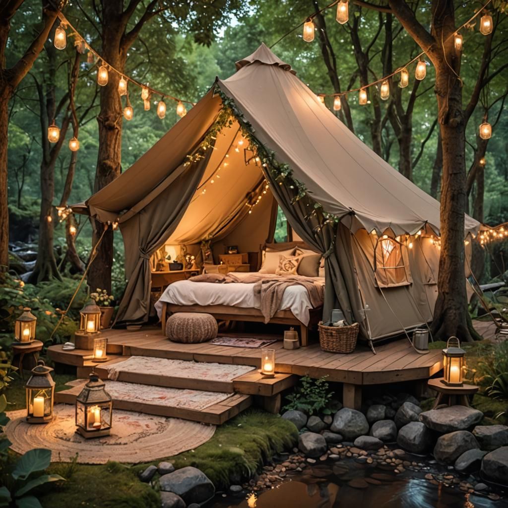 Deep Forest Glamping   by @Tia
