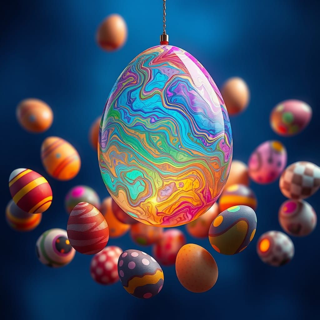 Swirling and floating eggs   by @Orphelia 