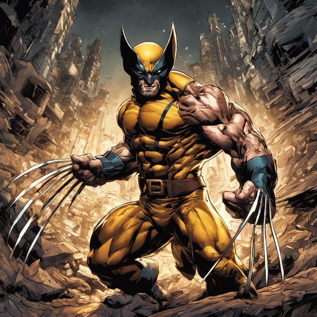 WOLVERINE GOLD - AI Generated Artwork - NightCafe Creator