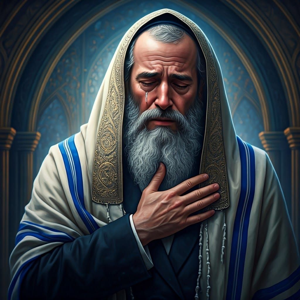 Emotional Orthodox Man in Mystical Fantasy Art