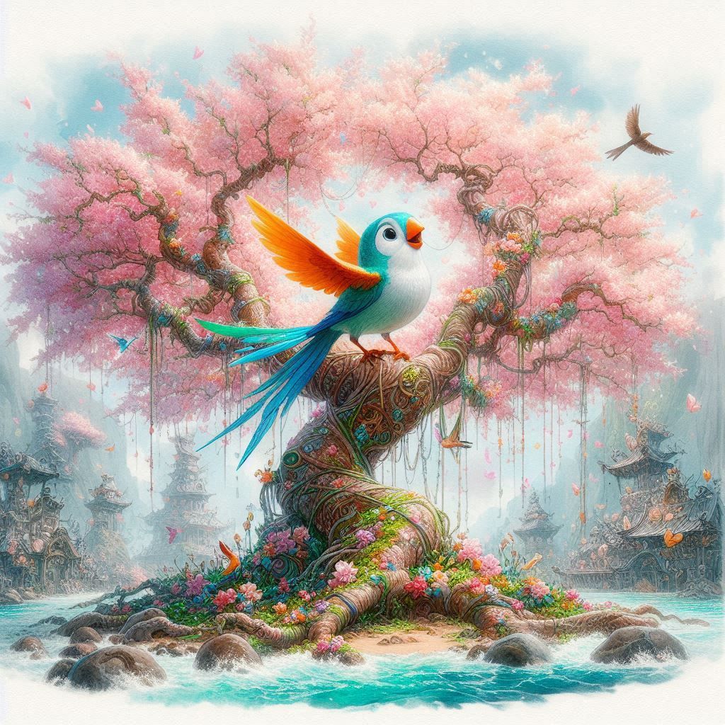 double exposure beautiful fantasy DALL-E 3 portrait landscape..