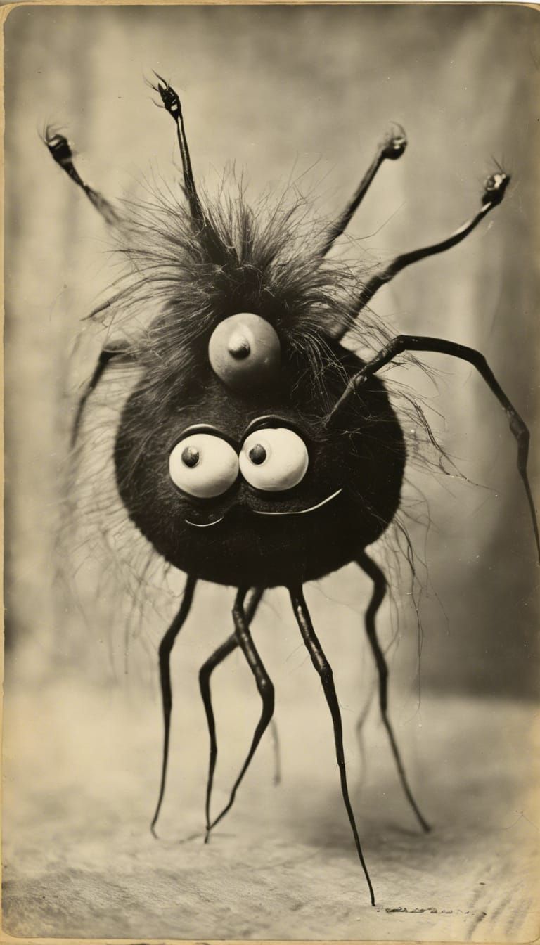 Funny Black Spider Toy