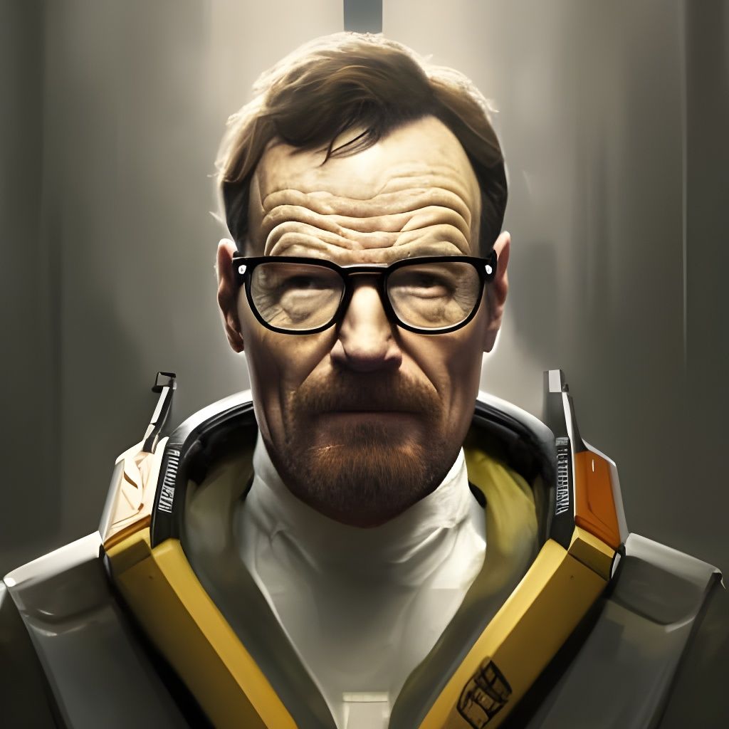 Bryan Cranston as Gordon Freeman from Half-Life - AI Generated Artwork ...