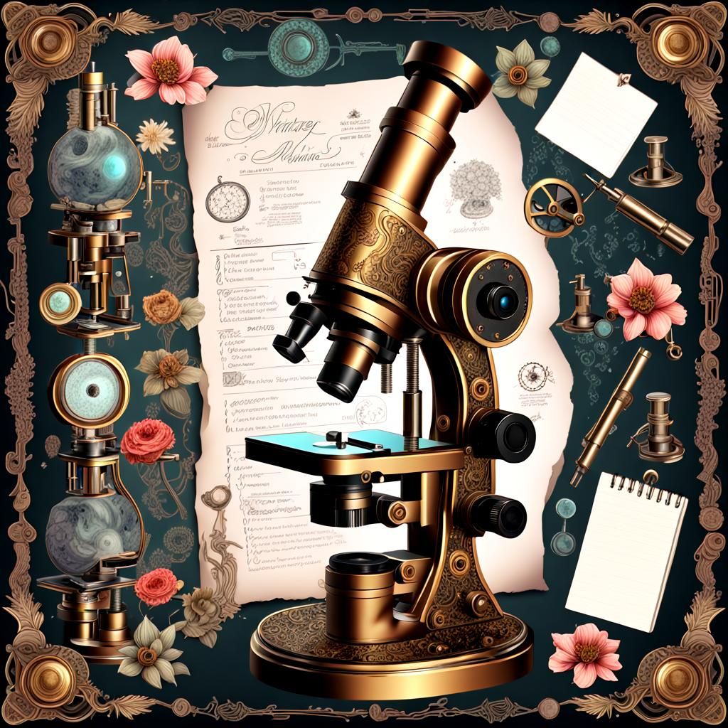 Vintage microscope  by @Nomes69