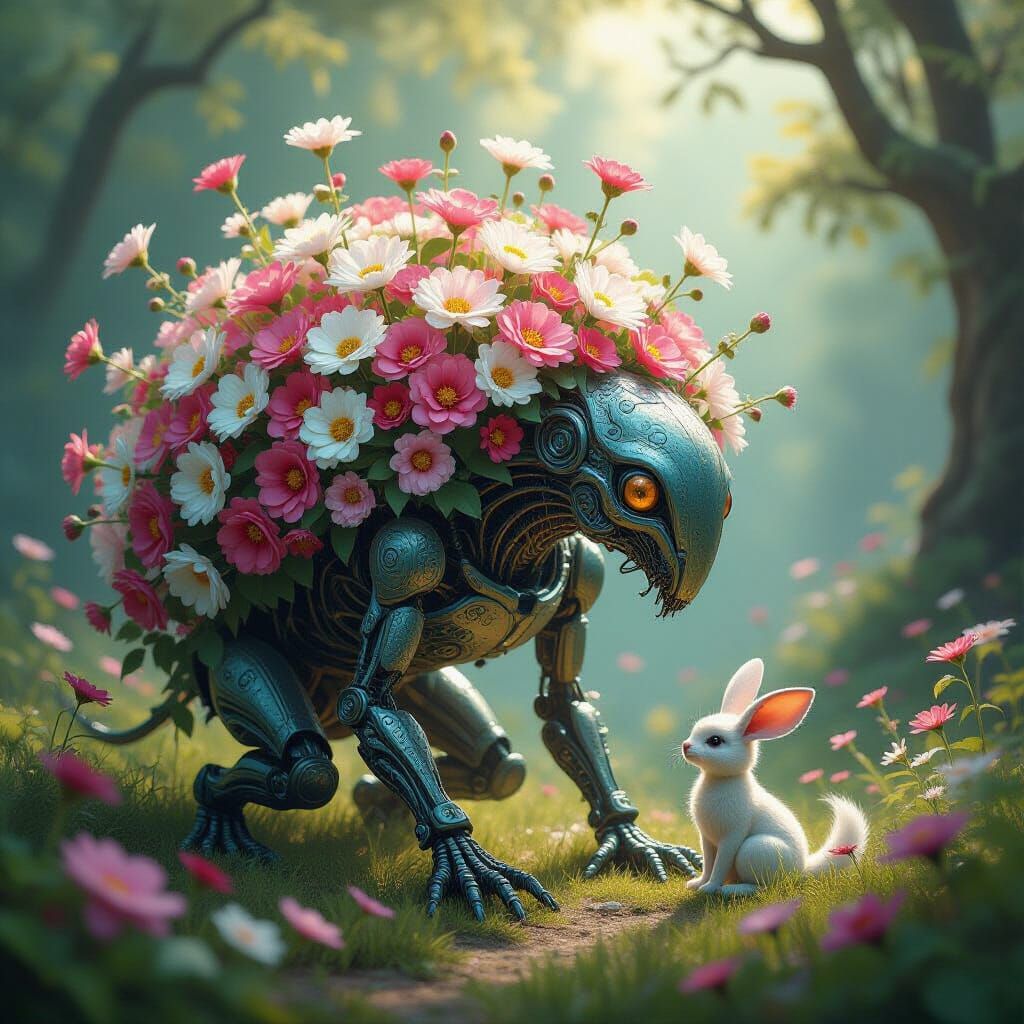 bright, cheerful, colourful. 