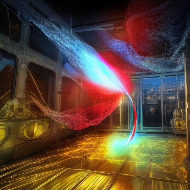 Cyborg scientists operate the time-space portal to explore n...