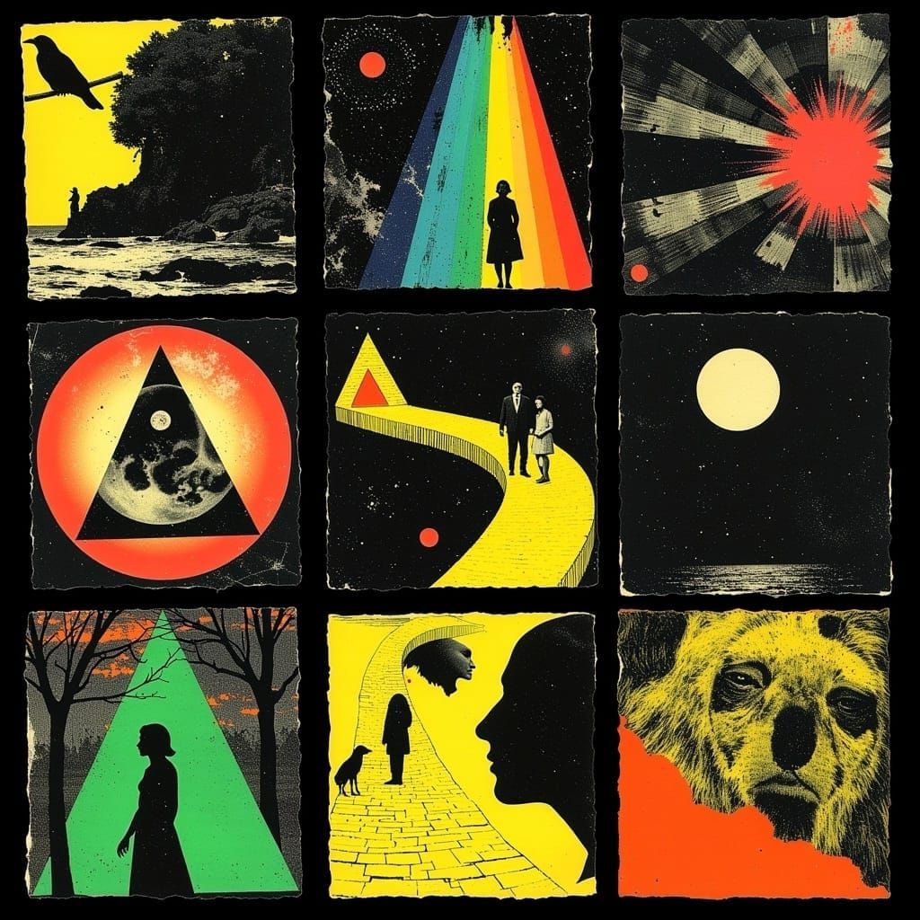 Psychedelic Wizard of Oz Dreamscapes on LSD Tabs