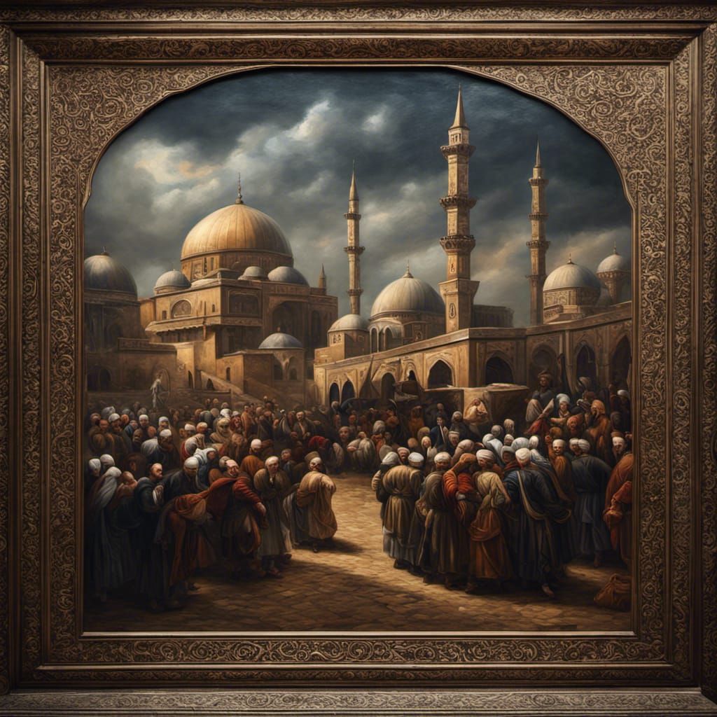 ottoman grand vizier oil painting