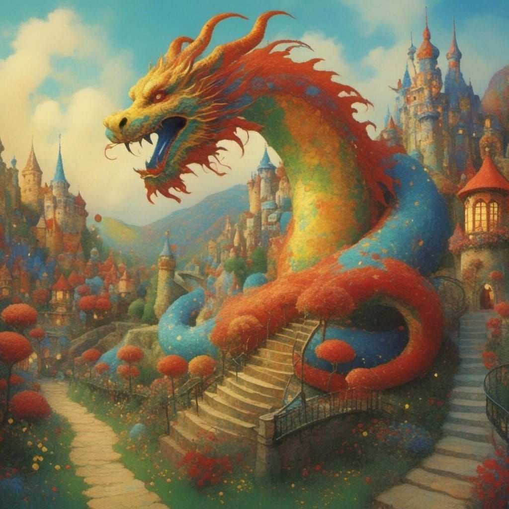 <lora:Daydream Meadows:1.0> Chinese dragon 