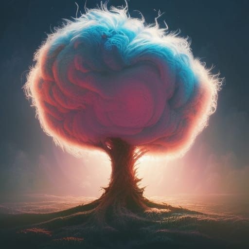 Cotton candy tree