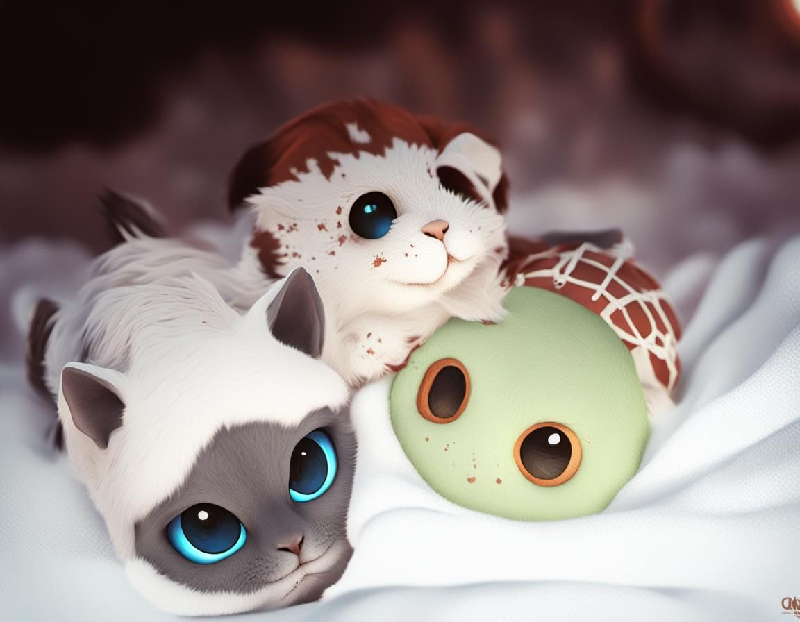 Im Bett versteckt