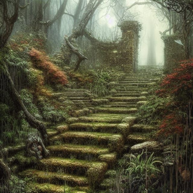 Stairway to Nowhere  by @Lady AI