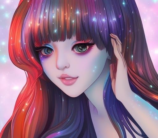 Girl in Color Paradise