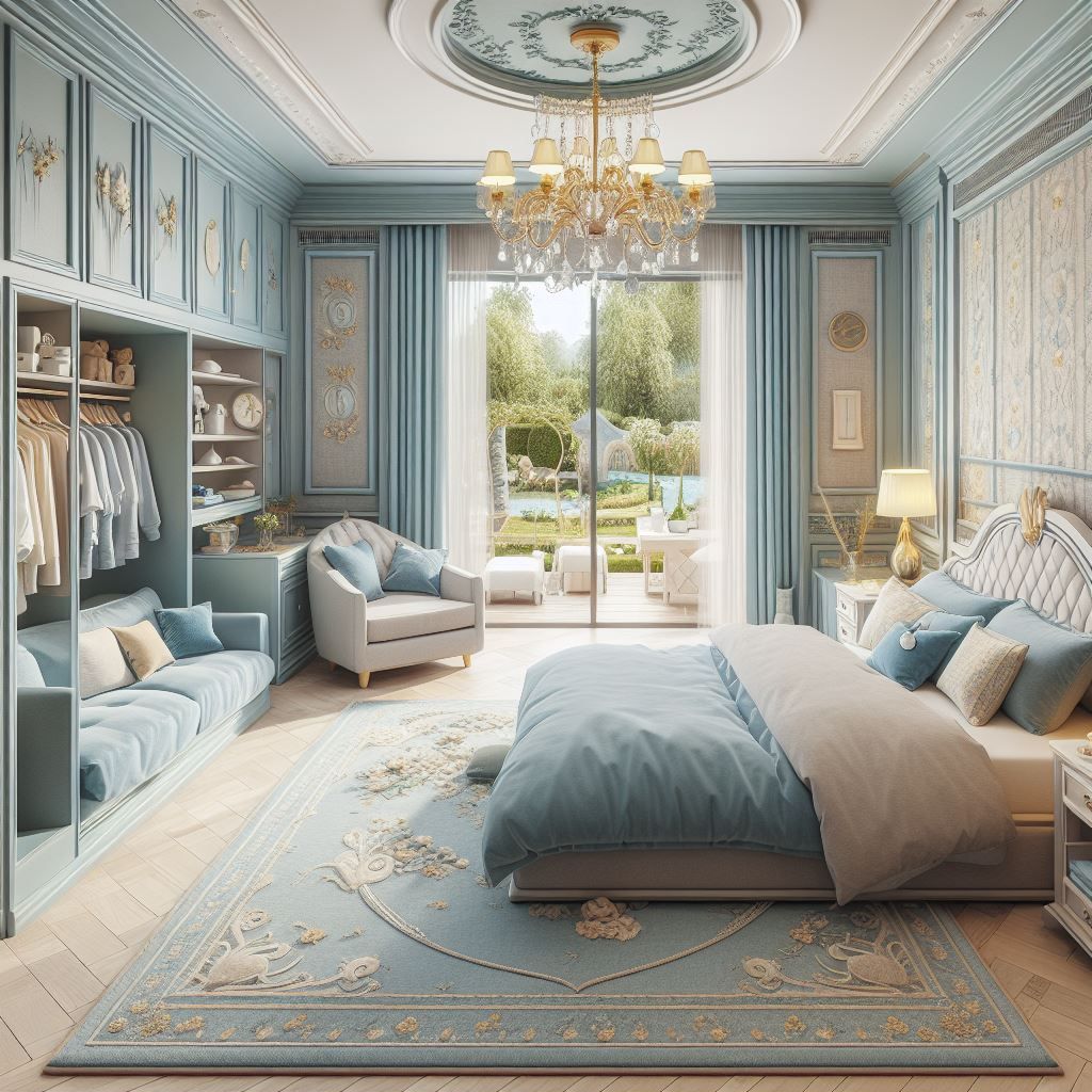 Quarto rococo maximalista para adolescente em casa no mesmo ...