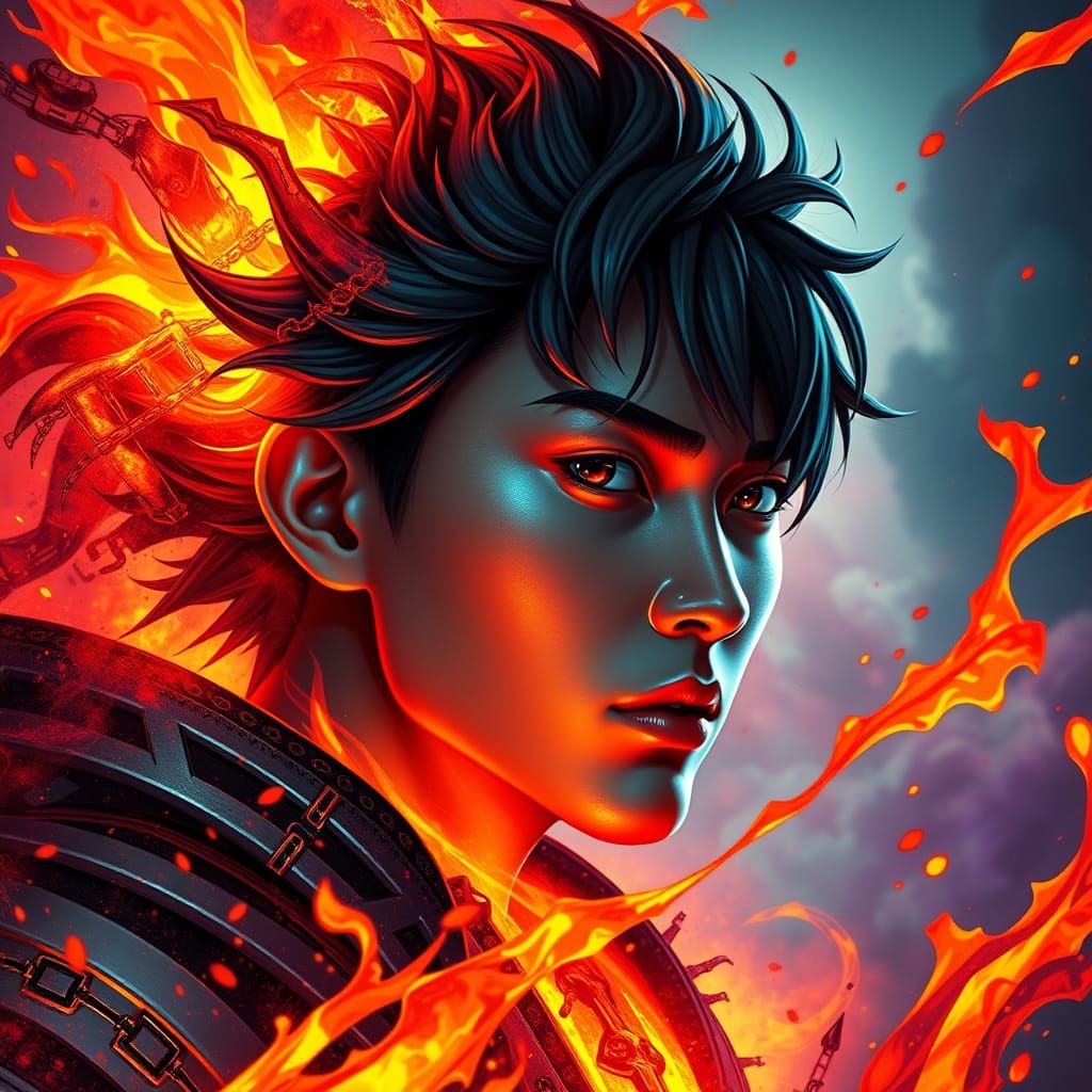 Surreal Fantasy Portrait of LOOTGO in Dramatic Light