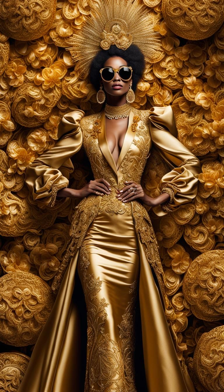 Golden Fashion  by @Rose
