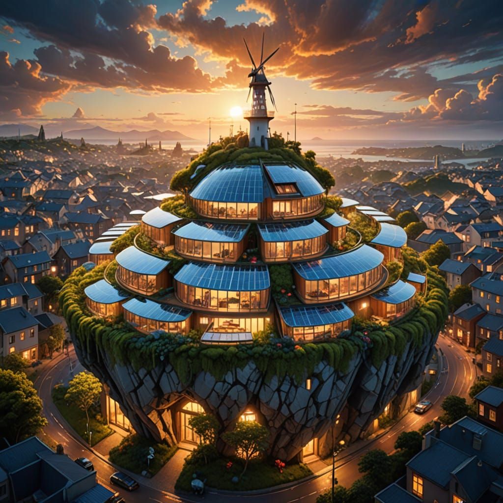 Solarpunk  by @Nixick