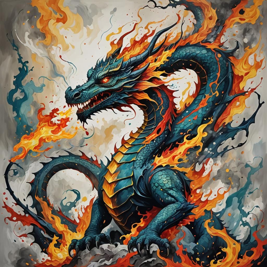 Fire breathed out by Dragon🔥🔥🔥
