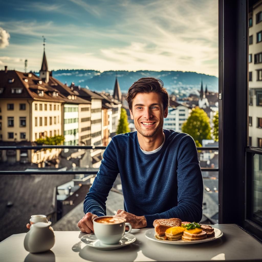 Having breakfast in Zurich 🤍 ❤️ 