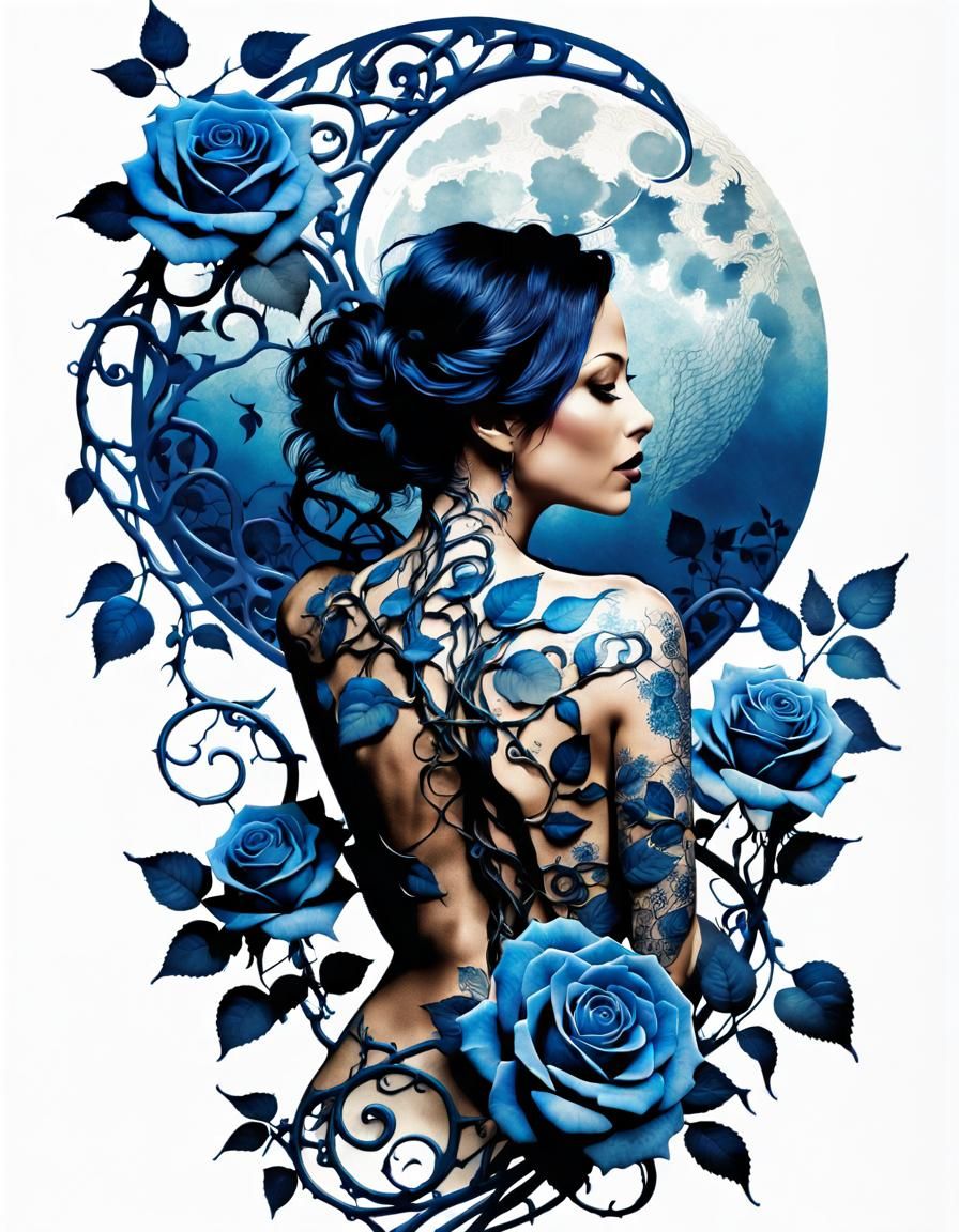 Roses by Moonlight