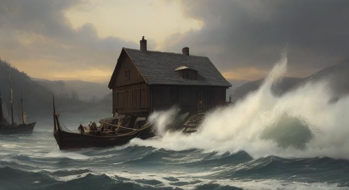 In the style of Andreas Achenbach