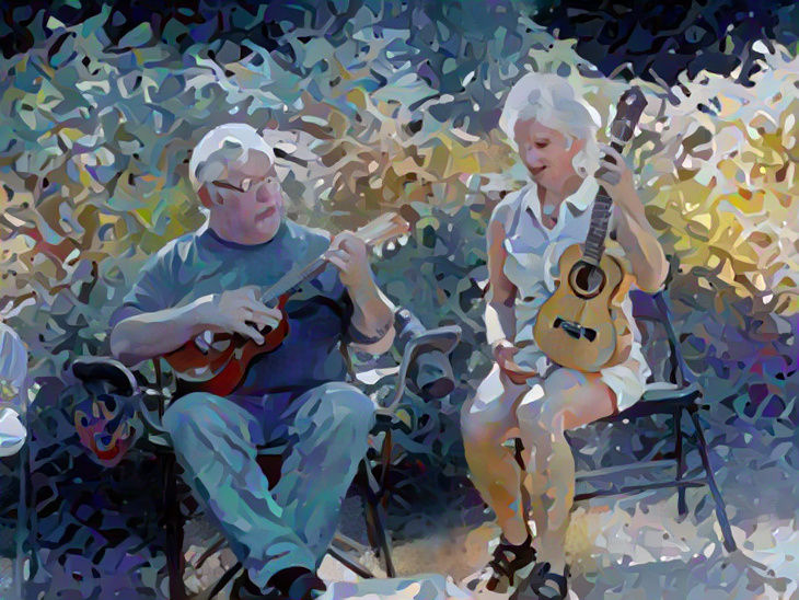 Music on a Park Bench