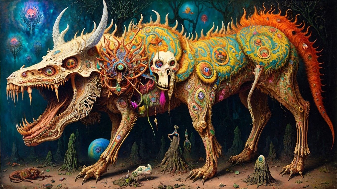 THE AYAHUASCA FUNNY BONE DEVIL DOG - SON OF CERBERUS