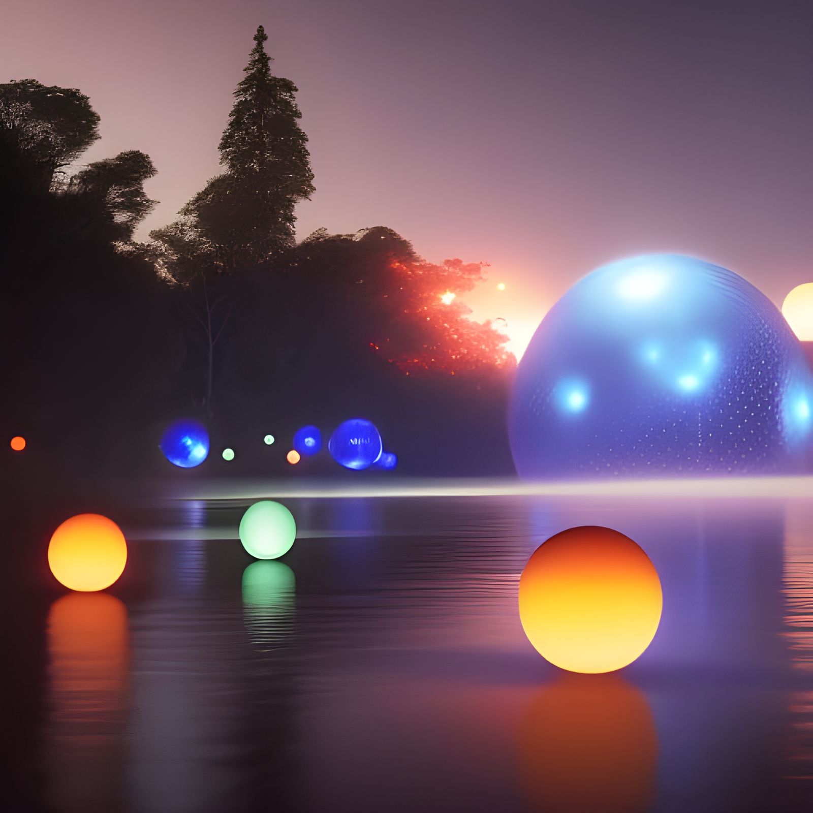 Orbs - Ai Generated Artwork - Nightcafe Creator