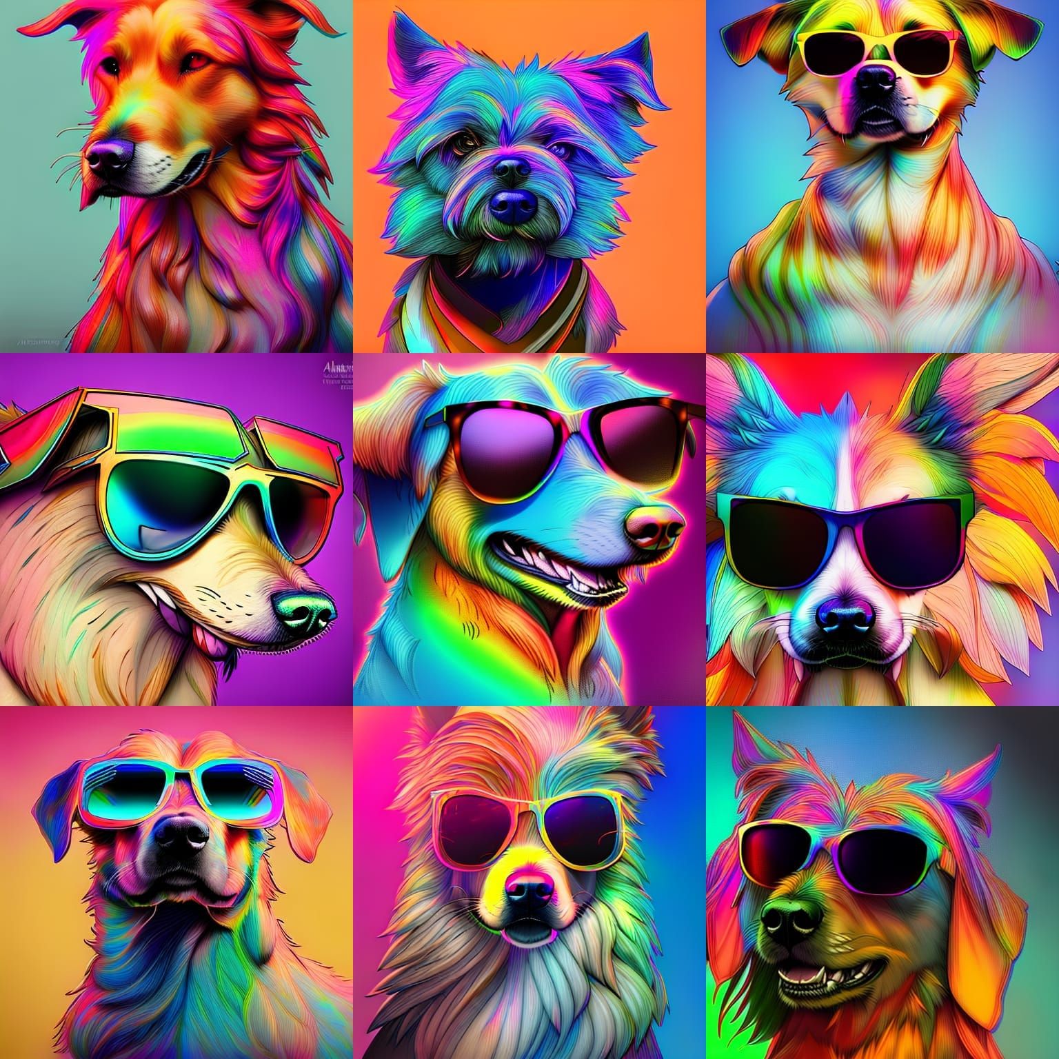 Cool Dawgs - Ai Generated Artwork - Nightcafe Creator