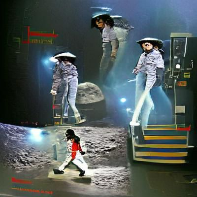 Michael Jackson moonwalking