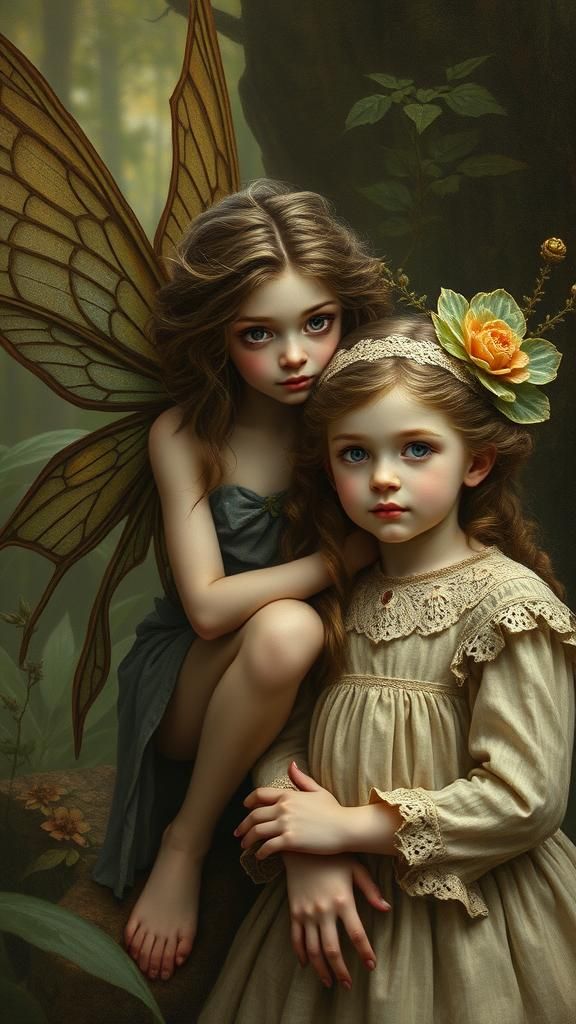 A girl and her fairy