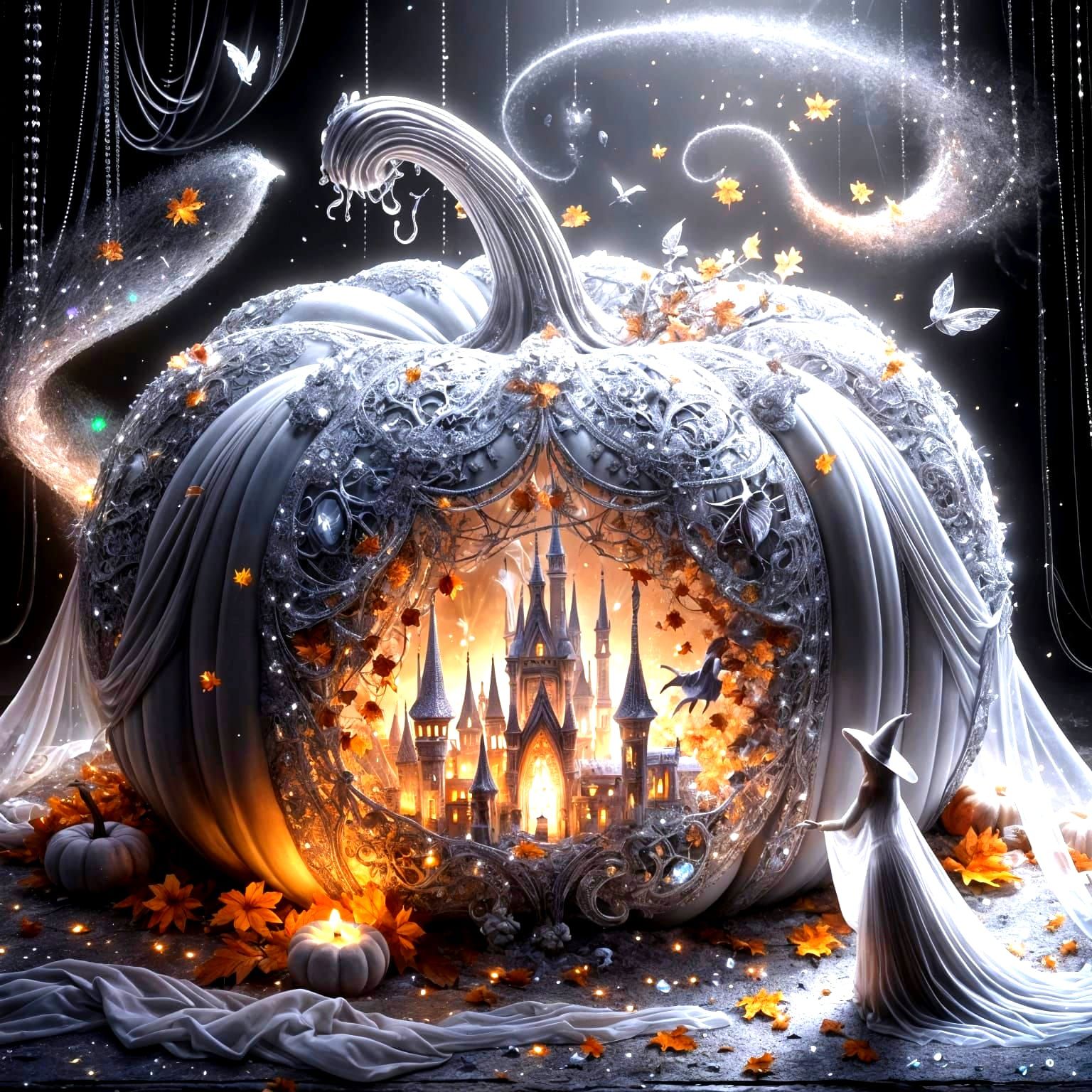Portal to Enchanted Castle🎃🤍  by @Lina Poe