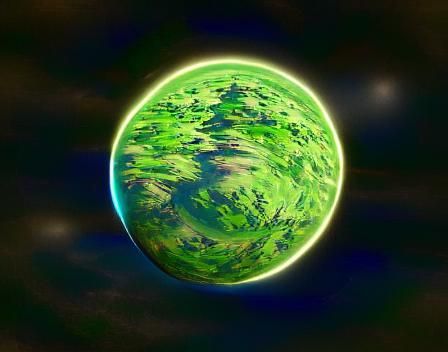 Mystical Green Planet