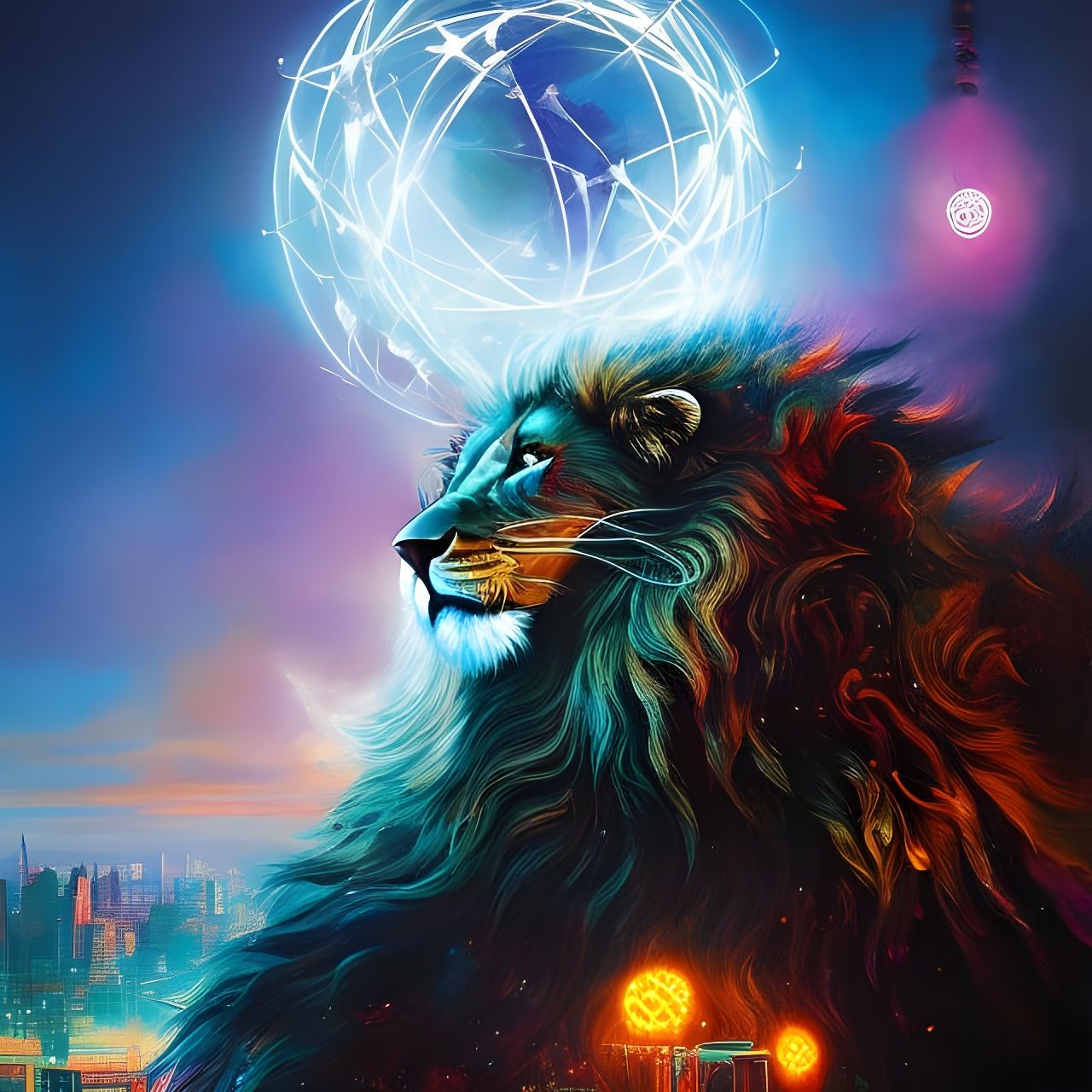 Atompunk Lion