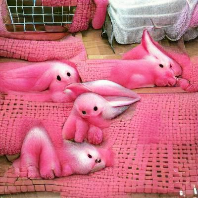 pink bunnies