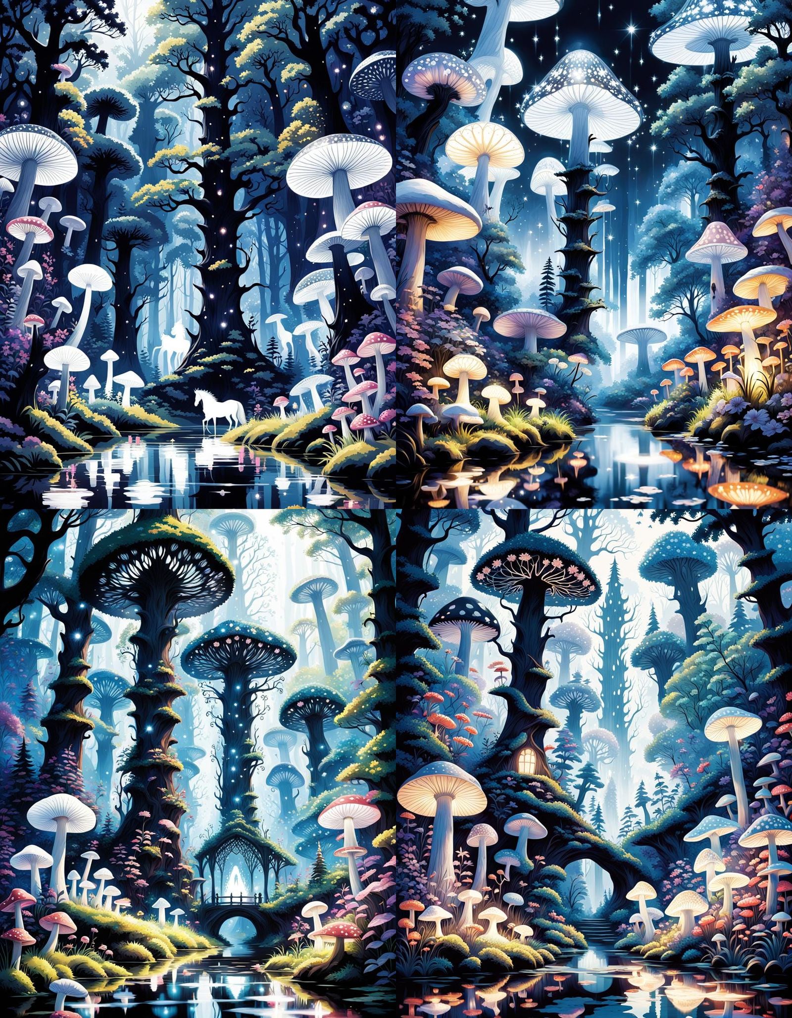 Enchanted forest clearing - AI Generated Artwork - NightCafe Creator