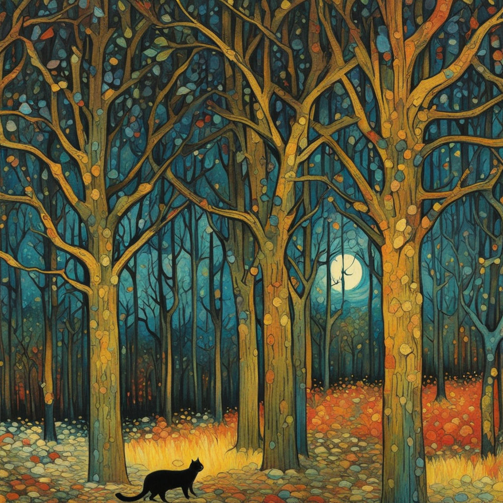 Grimly Forest with Cat
