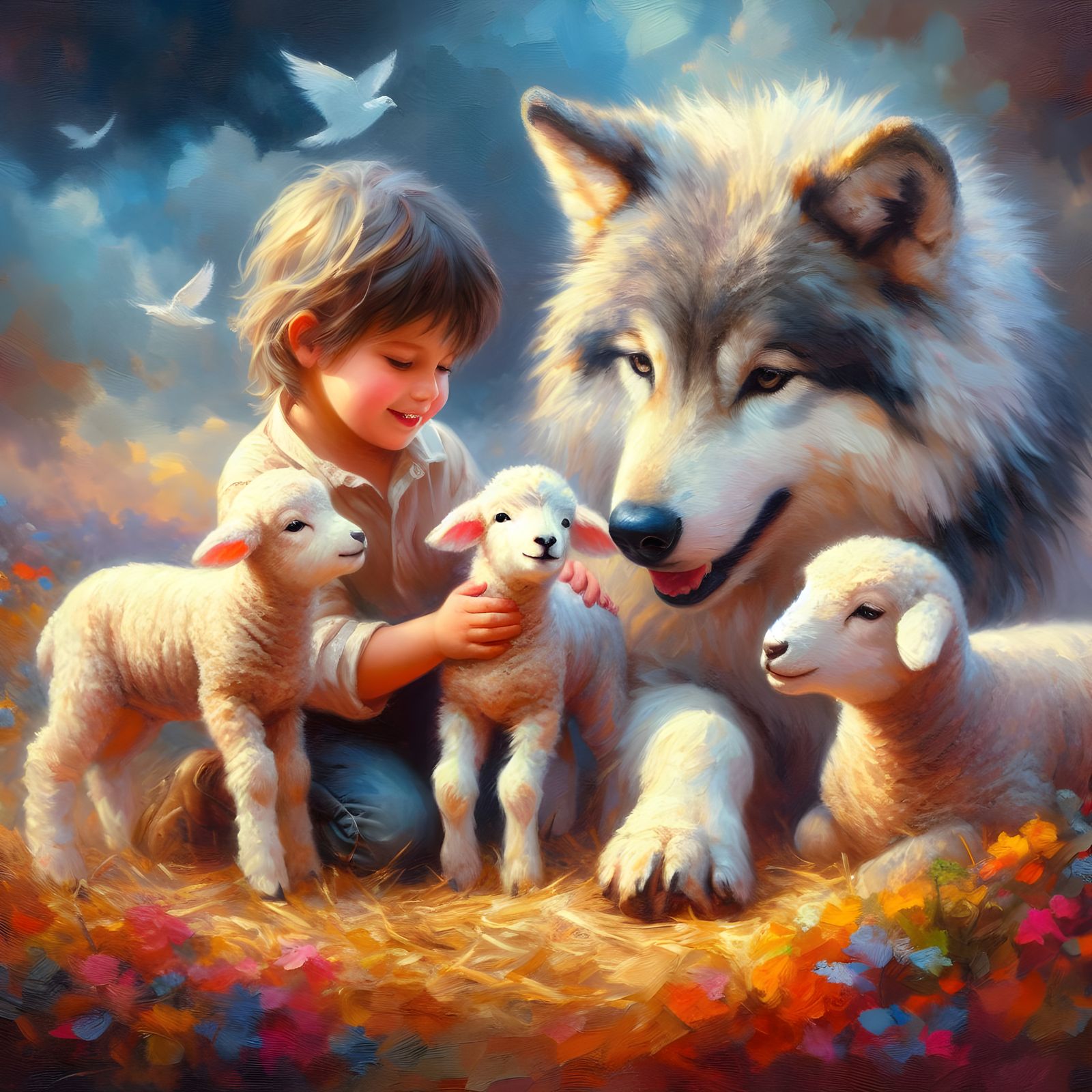 The wolf also shall dwell with the lamb - Isaiah 11:6