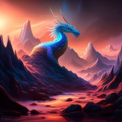 cosmic dragon - AI Generated Artwork - NightCafe Creator