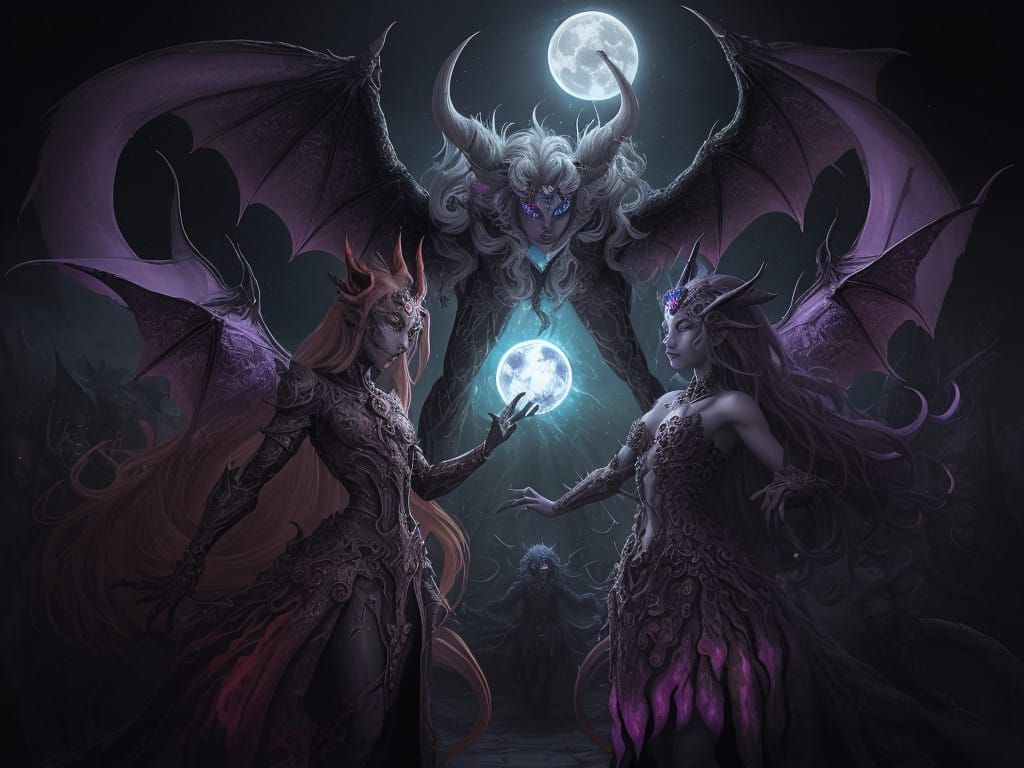 Imagine an expansive world where the realm of hell and the realm of heaven have clashed and twisted into a yin and yang of divine and demoni...