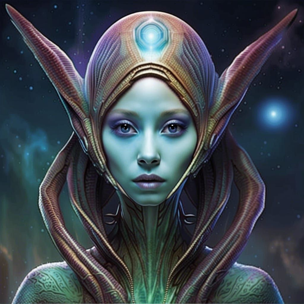 Beautiful Alien - AI Generated Artwork - NightCafe Creator