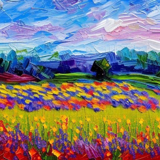 a field of flowers in spring