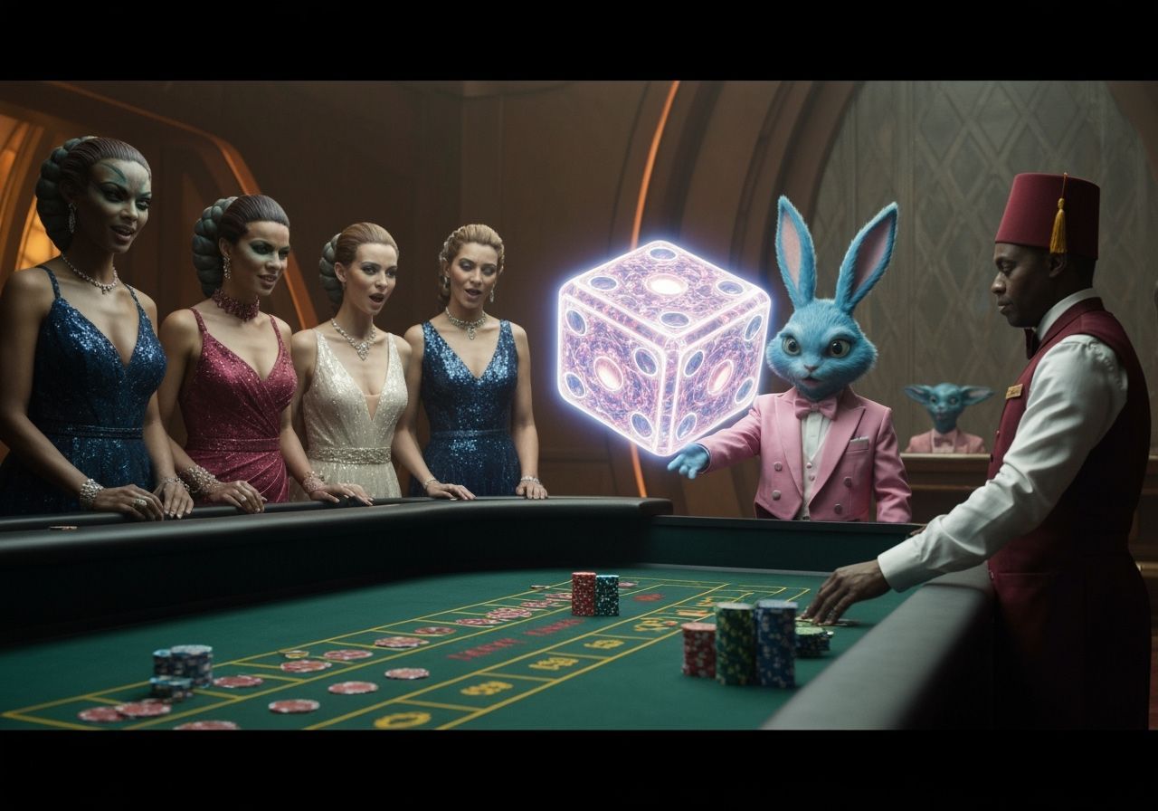 An Alien Casino, At The Lucky Craps Table