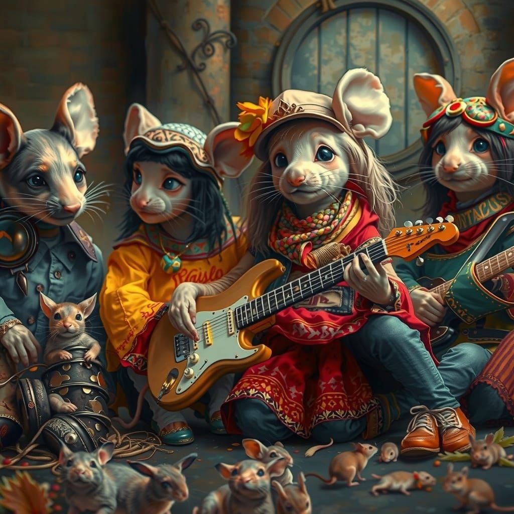 The Boho Band  by @CatSighs