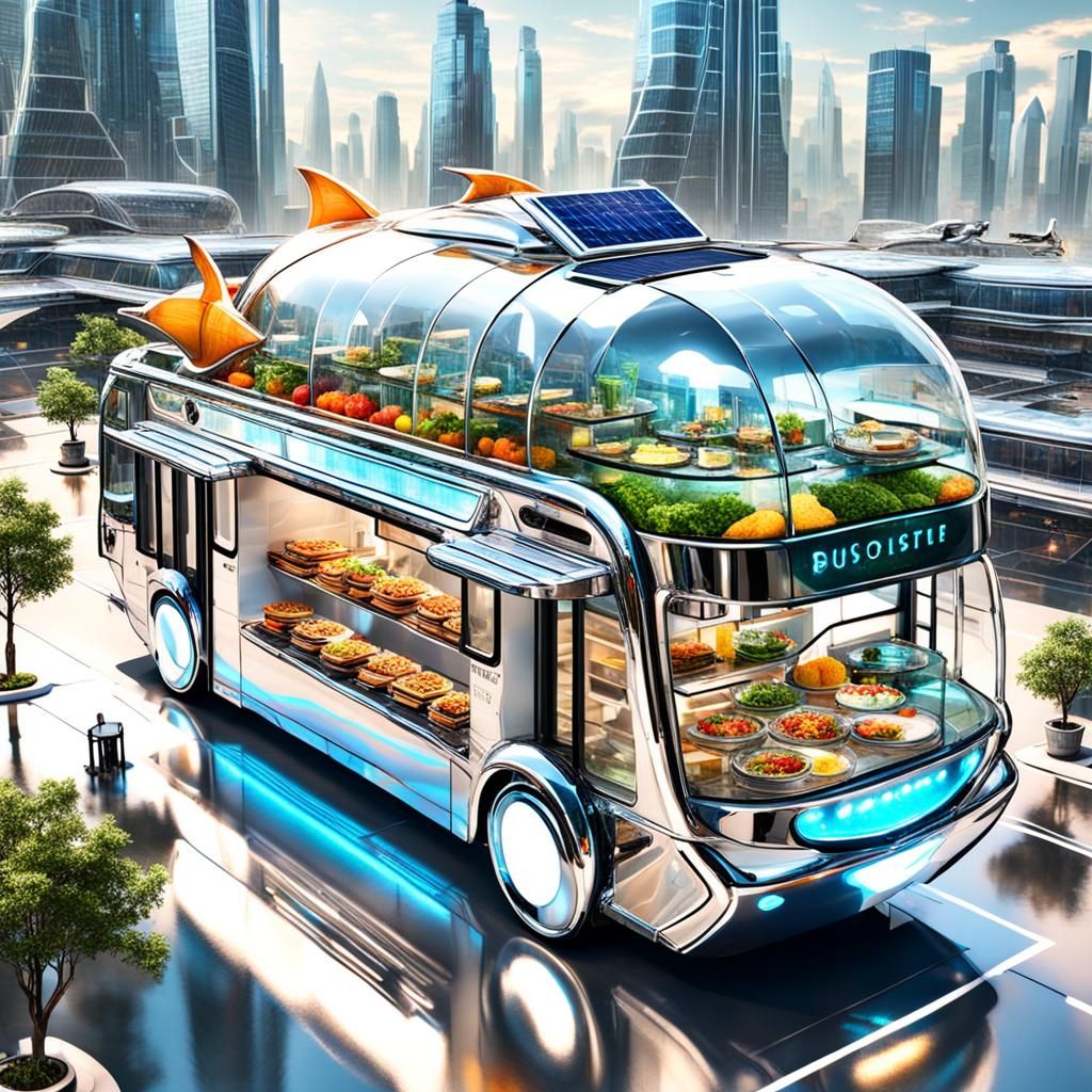 Futuristic Food Truck  by @Mona