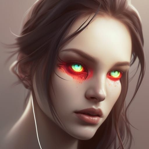 smoldering eyes