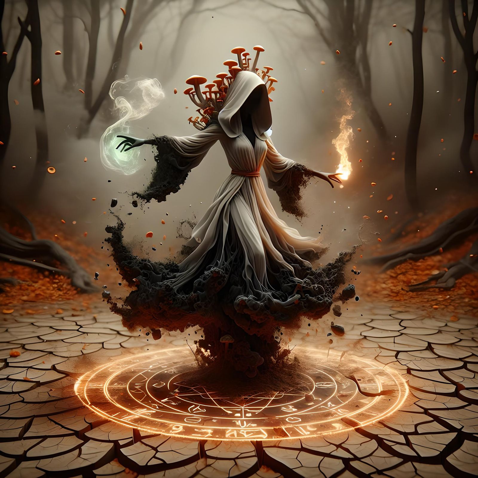 Elemental conjuring  by @Kuiken