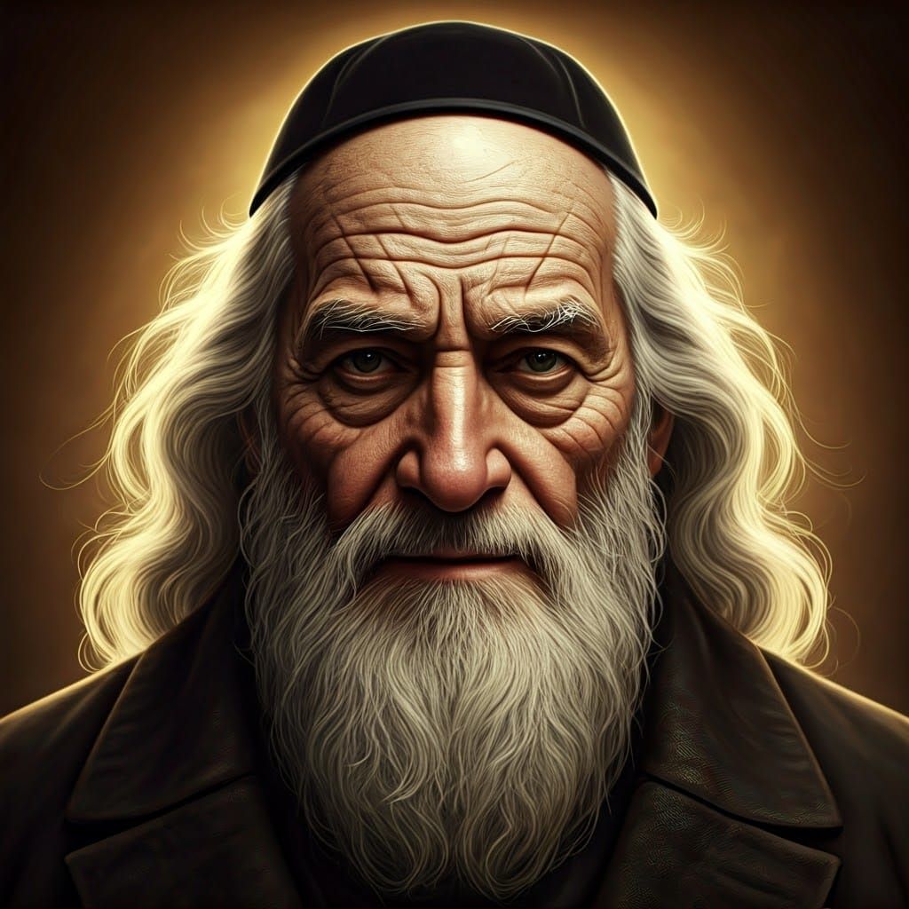 Regal Elderly Man Portrait in 8k Resolution